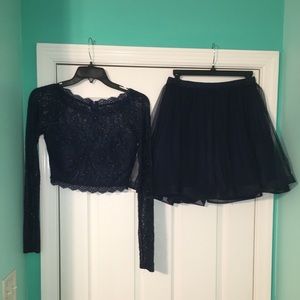 two piece semi-formal dress from dillard’s